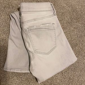 Express Supersoft Midrise Leggings Light Gray